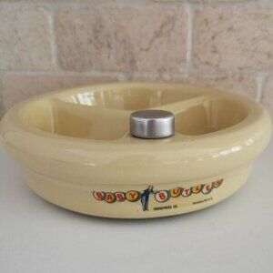 Vintage Baby Butler Children Divided Dish Warming Tray Nursery Guild Industries